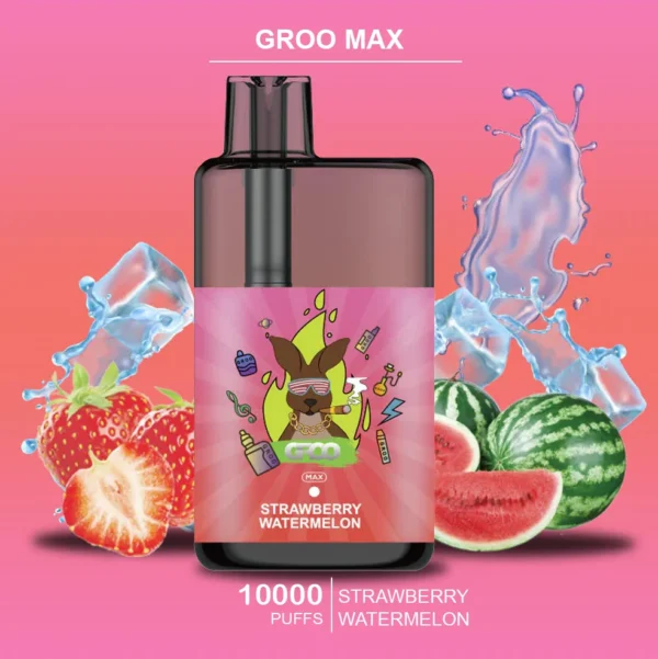 GROO MAX – STRAWBERRY WATERMELON – 10000 PUFFS